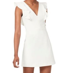 FRENCH CONNECTION WHISPER RUFFLE MINIDRESS